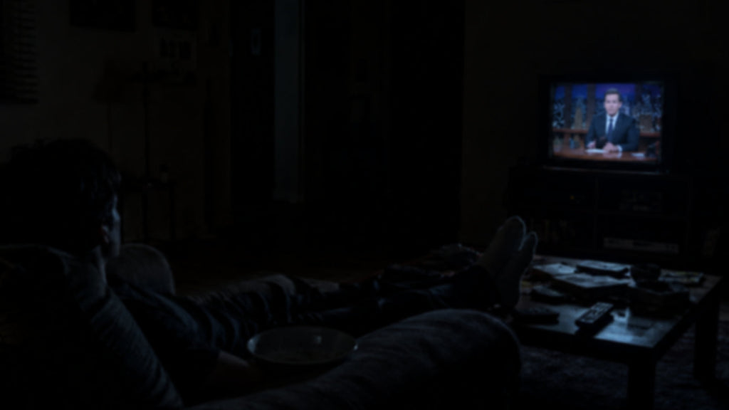 Glowing CRT television in a dark bedroom — staying up late for the late show — The Rad Rewind