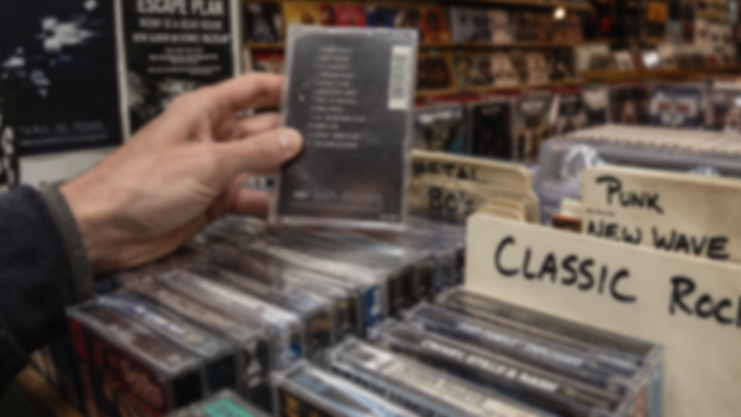 Cassette tape pulled from a bin — buying a full album for one song nostalgia — The Rad Rewind
