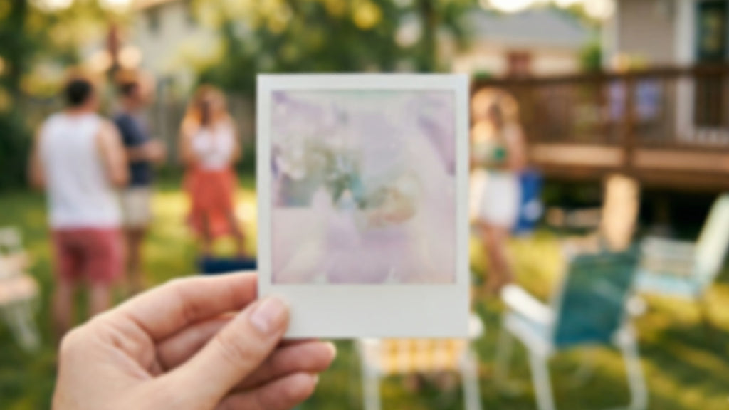 Polaroid picture developing photo — analog instant camera nostalgia — The Rad Rewind