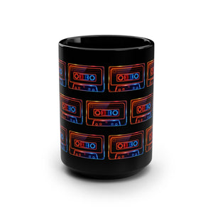 Retro cassette mug alternate angle — analog music nostalgia ceramic gift for tape collectors — The Rad Rewind