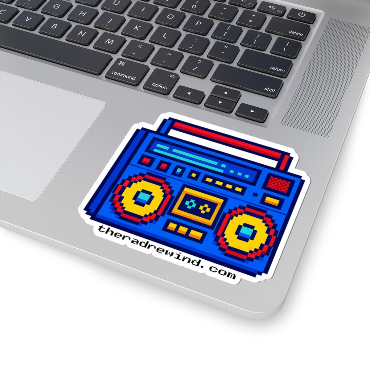 The Rad Rewind Retro Pixel Boombox Vinyl Sticker