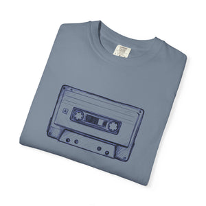 Mixed tape graphic tee flat lay colorways — The Rad Rewind