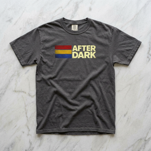 After Dark tee alternate colorway custom mockup — The Rad Rewind