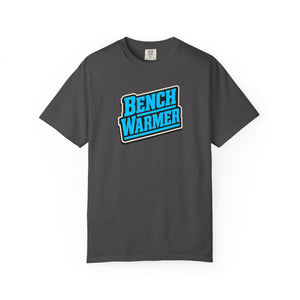 The Rad Rewind Bench Warmer Tee in Graphite — retro sports badge graphic on soft garment-dyed Comfort Colors tee