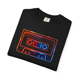 Side A After Dark cassette tee alternate colorway — neon nostalgia graphic apparel for analog music fans — The Rad Rewind