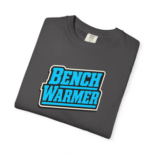 The Rad Rewind Bench Warmer Tee in Grey — vintage-look sport graphic tee, relaxed unisex fit, S–3XL