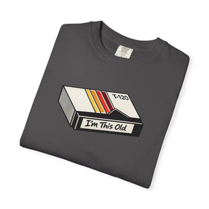 The Rad Rewind I'm This Old Graphic Tee — vintage-inspired retro graphic tee, full body model shot