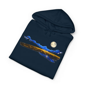 Midnight Signal hoodie alternate colorway on model — The Rad Rewind