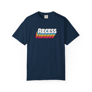 Recess graphic tee alternate colorway on model — The Rad Rewind