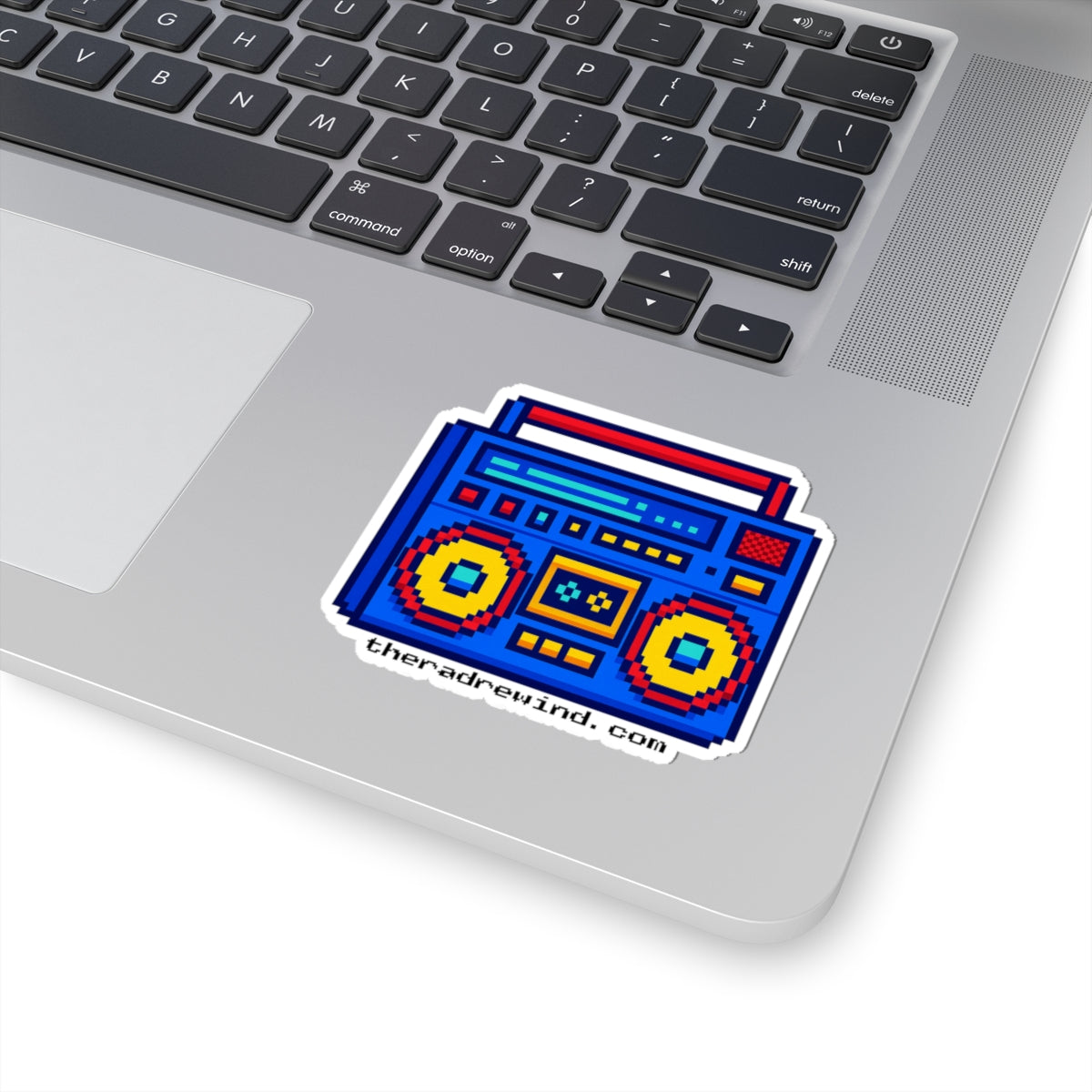 The Rad Rewind Retro Pixel Boombox Vinyl Sticker
