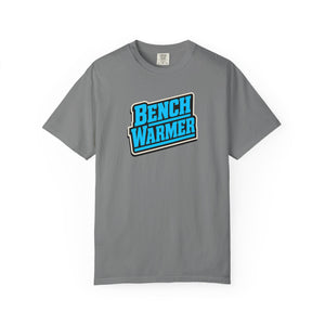 The Rad Rewind Bench Warmer Graphic Tee — sport-card badge design on garment-dyed Comfort Colors 1717 heavyweight tee