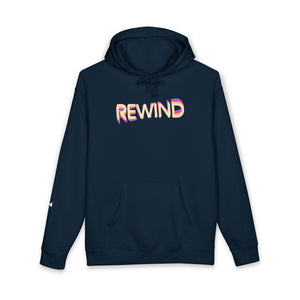 Navy Special Presentation Hoodie full flat lay — The Rad Rewind