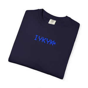 The Rad Rewind IYKYK Graphic Tee in Black — folded flat lay product view