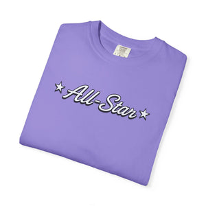 All-Star retro script tee lifestyle male model shot — The Rad Rewind